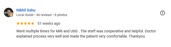 Review by Nikhil for Orbit Imaging & Pathlab-Gurugram